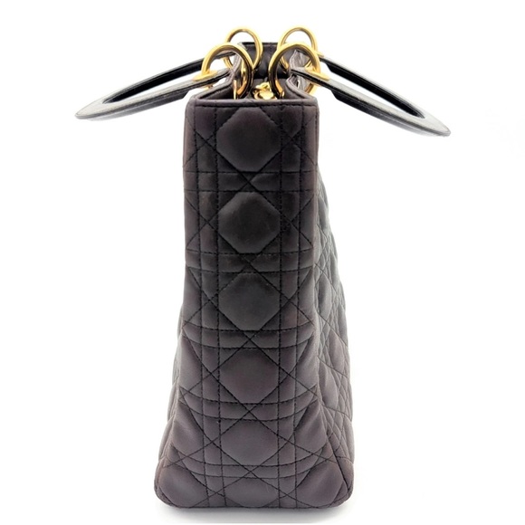 Dior Lady Dior (Large Dark Brown) - Picture 4 of 8